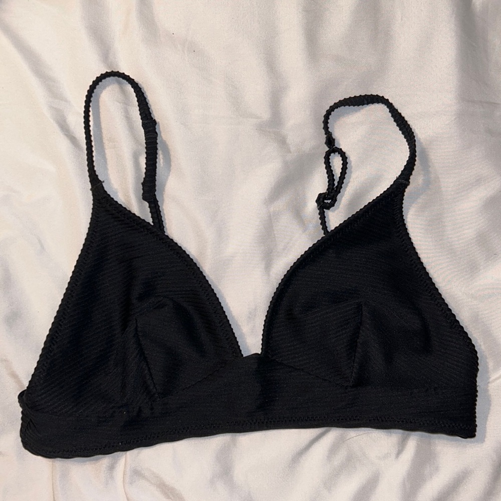 Adjustable Black Triangle Bikini